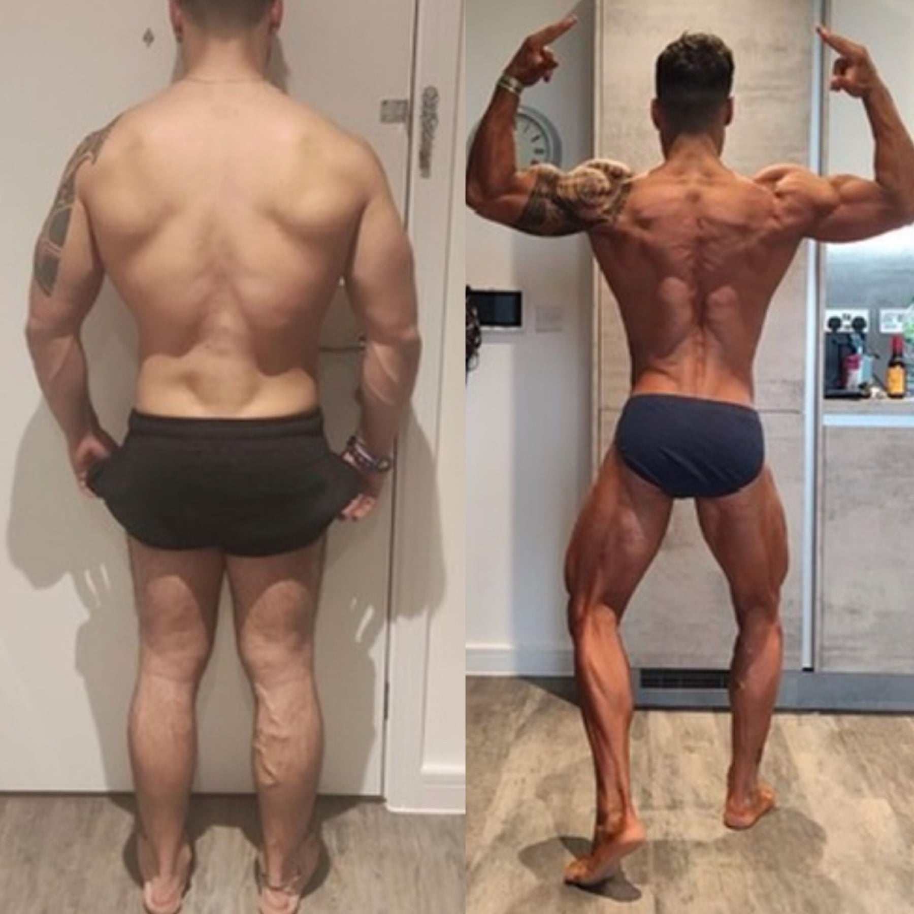 Client transformation, back view