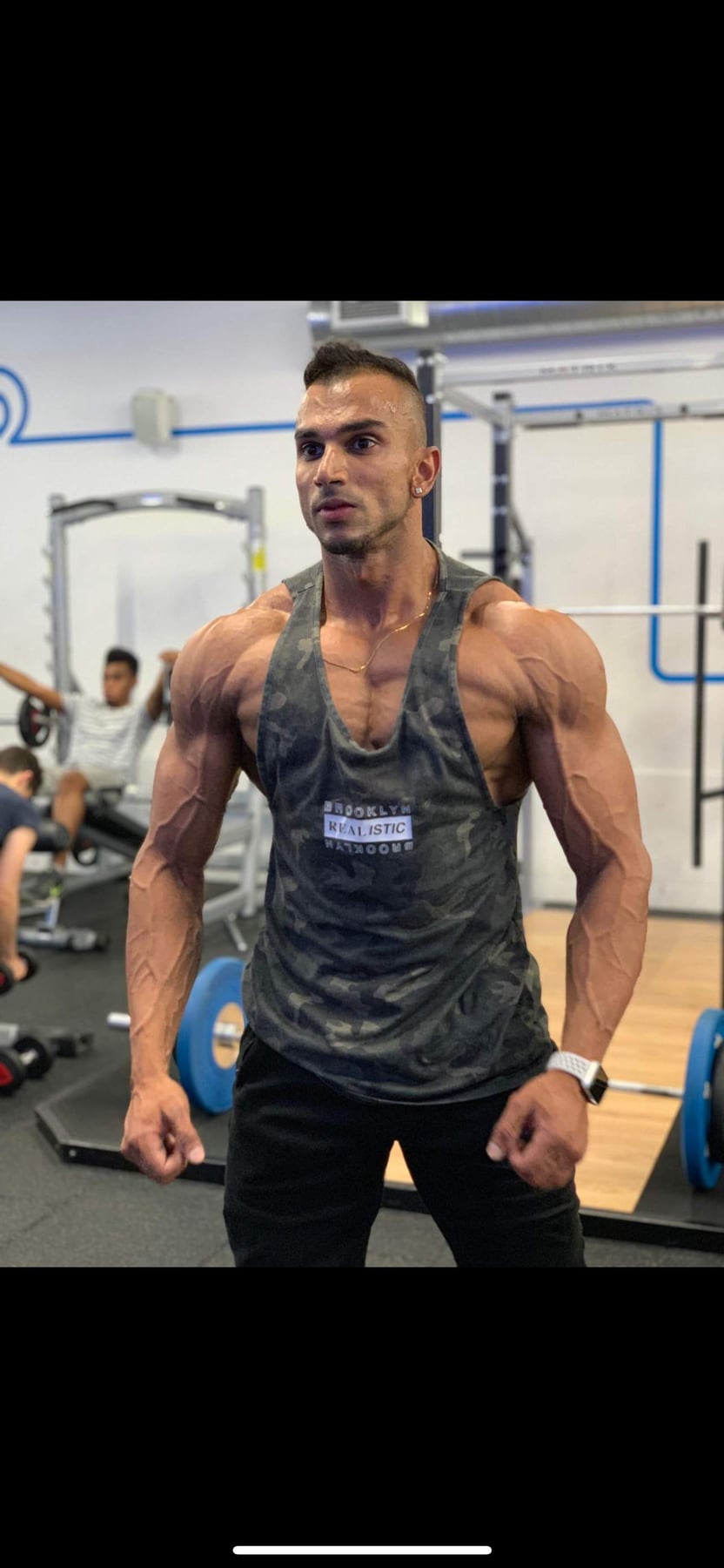 Mukund training in gym