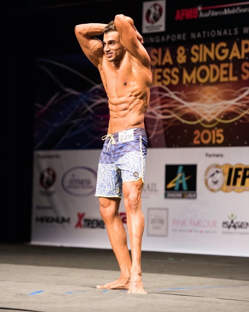 Mukund competing on the international stage